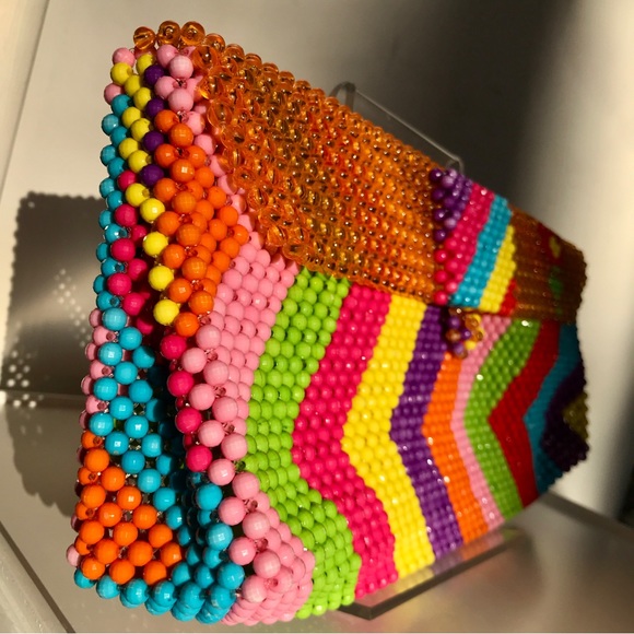 Vintage Boho Beaded Clutch